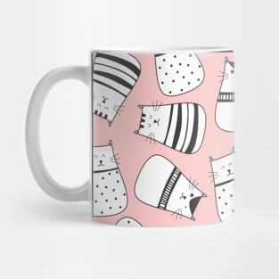 Cute Cats Cartoon Face Mug